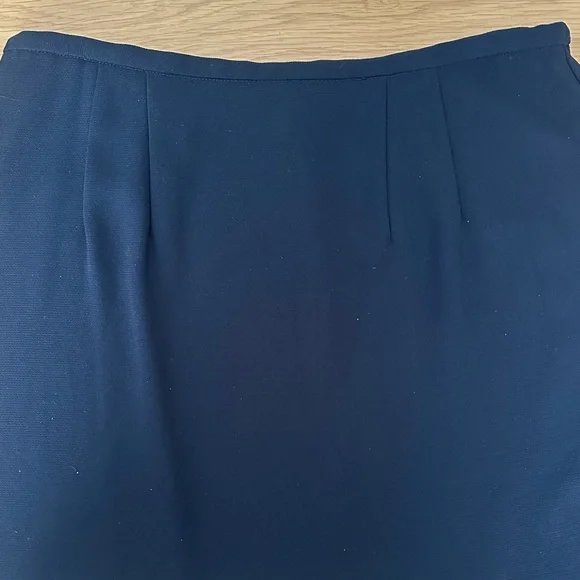 Vintage Navy Suit Skirt - Picture 4 of 5